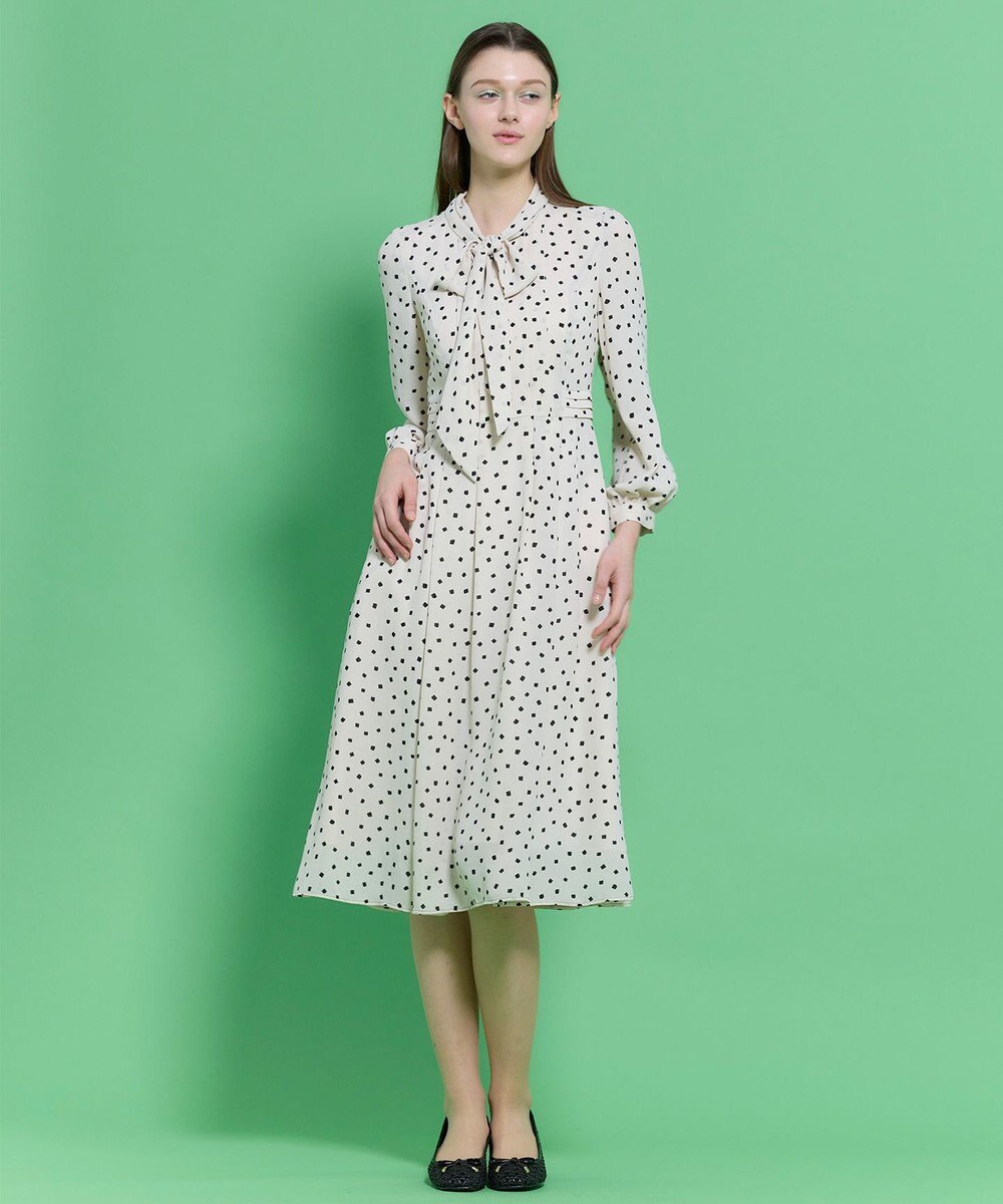 TOCCA 【八木アリサさん着用】【消臭】PROMISE RIBBON ROSETTE ドット柄ドレス 