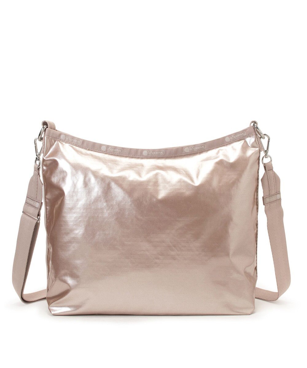 LeSportsac MEDIUM ZIP SHOULDER/ローズゴールドシャイン 