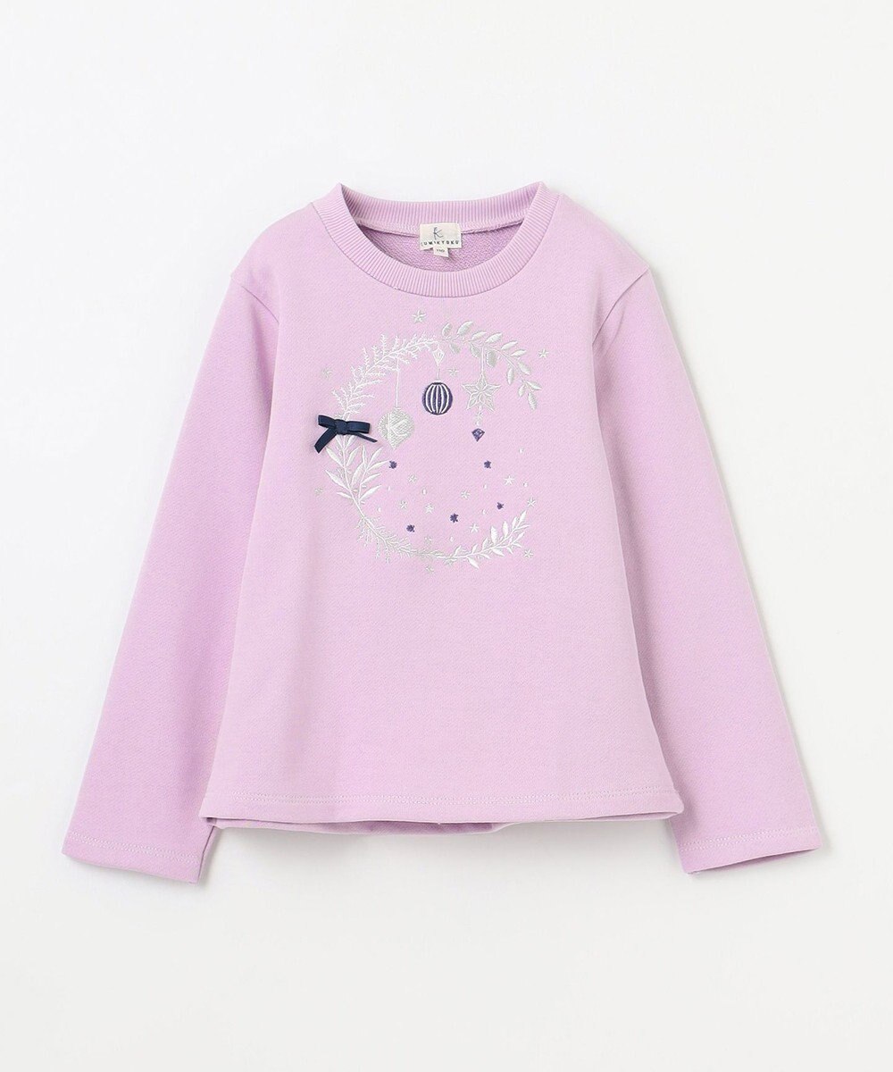 組曲 KIDS 【110-140㎝】オーナメント刺繍 トレーナー 