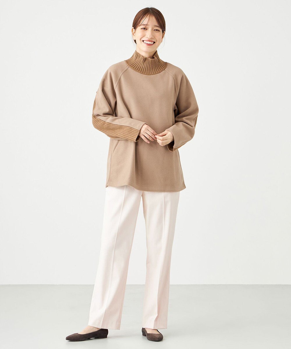 SHARE PARK LADIES ラグランスリープハイネックプルオーバー 