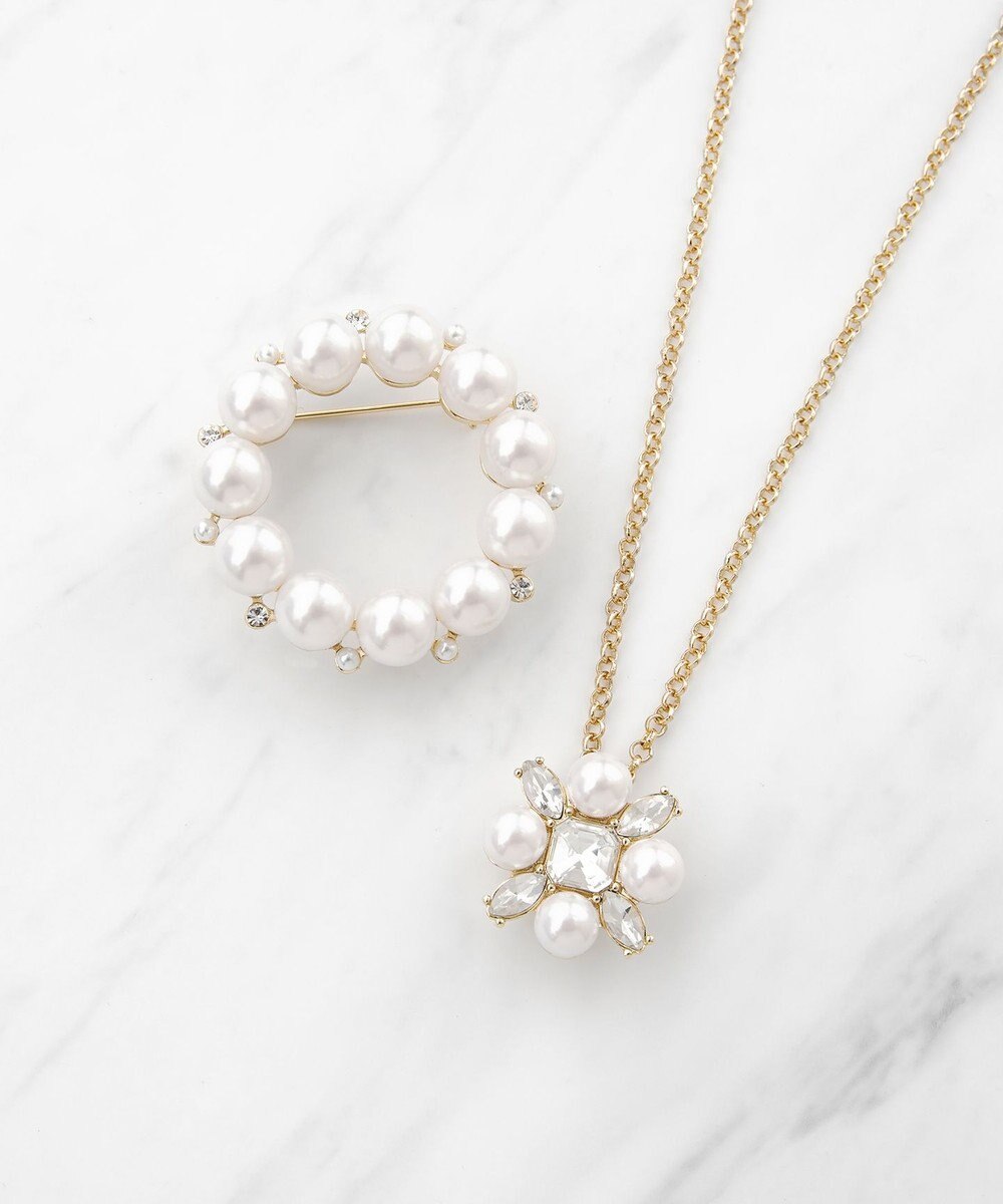 PEARL BIJOUX SET BROOCHNECKLACE ブローチネックレス / TOCCA