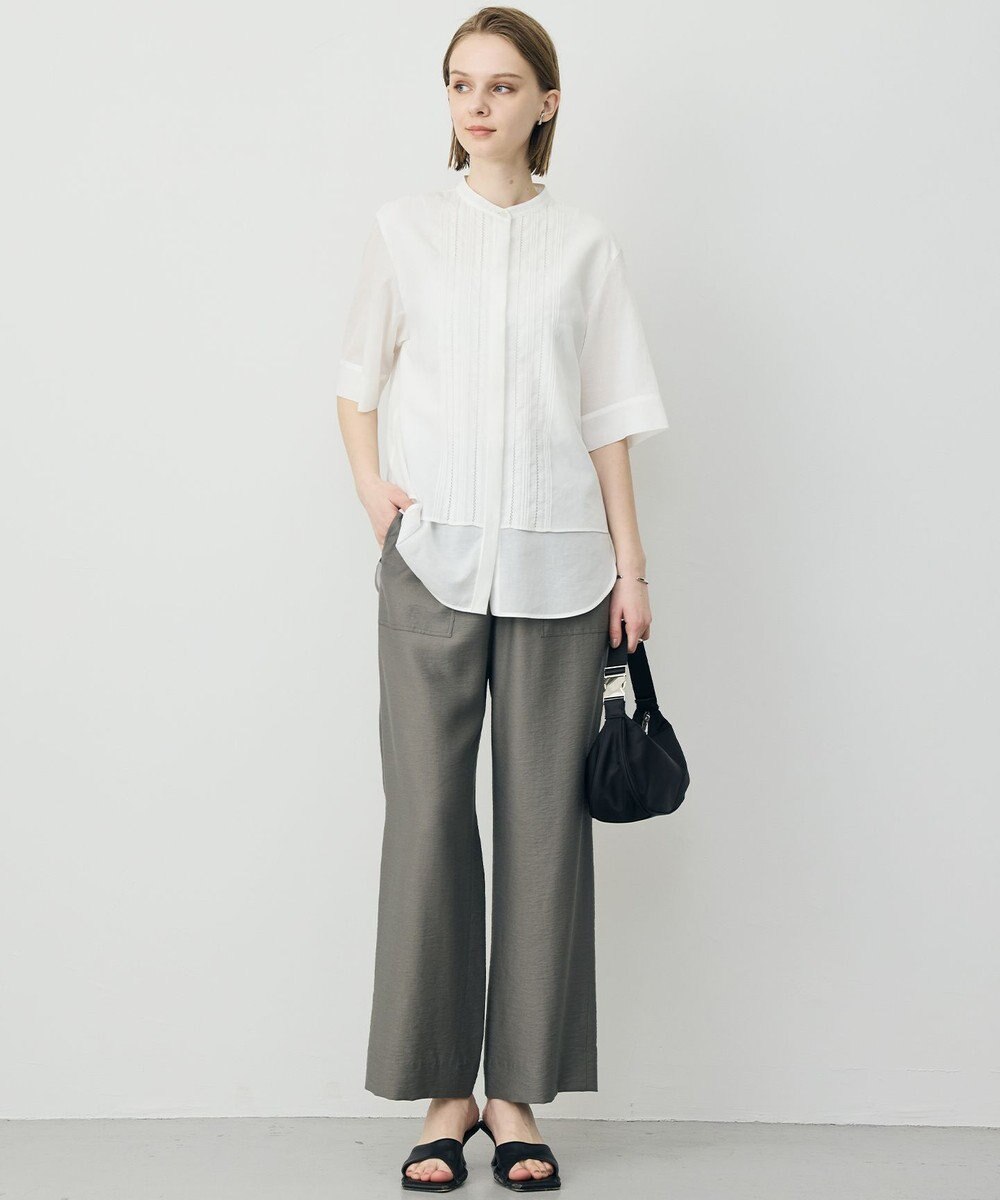 ICB L 【先行予約】ワッシャーツイル ワイドストレートパンツ 