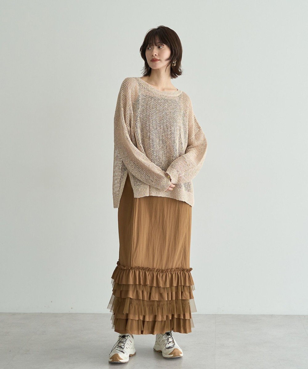 YECCA VECCA ラッフルキャミワンピース 