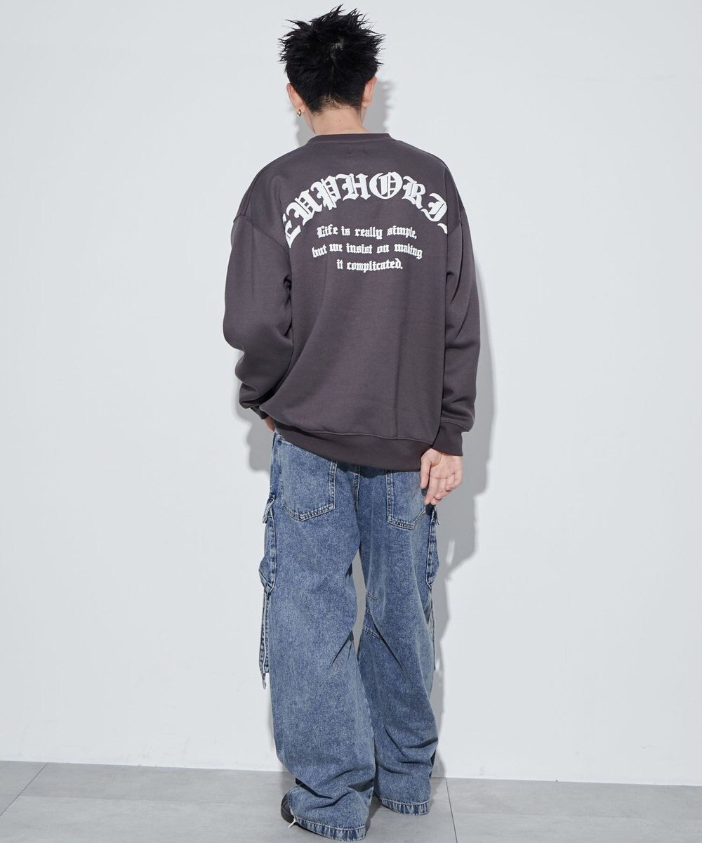 WEGO 【ユニセックス着用ITEM】アーチバックロゴグラフィックプルオーバー 