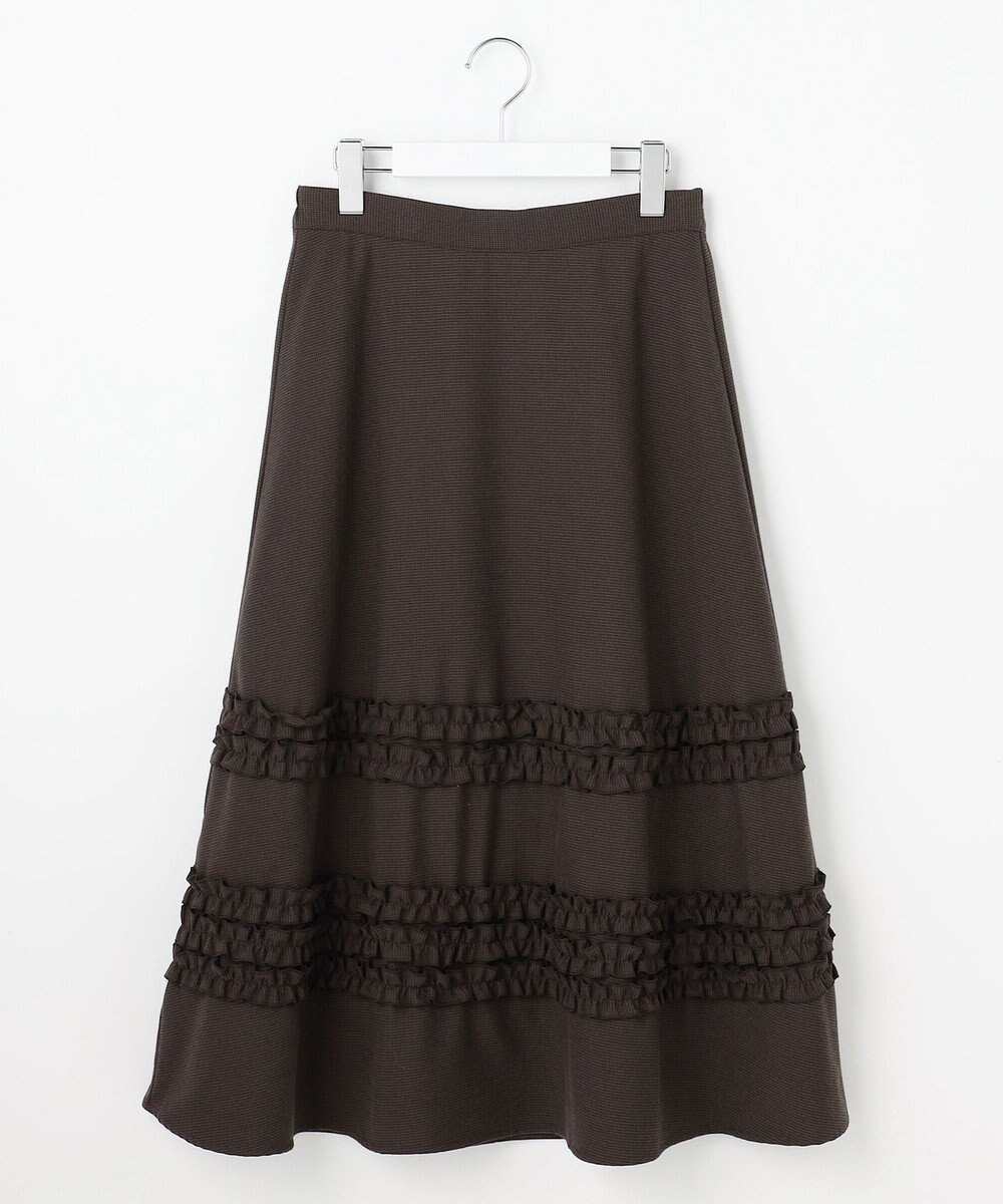 Feroux フレアギャザーチェック スカート 