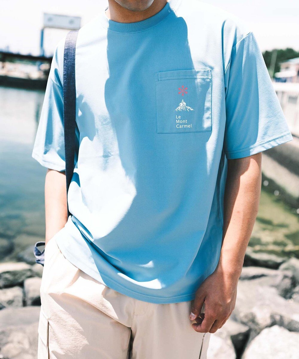 SHARE PARK MENS 【UVカット・吸水速乾・ストレッチ・軽量 】ポケットロゴTシャツ（L・XLサイズ） 