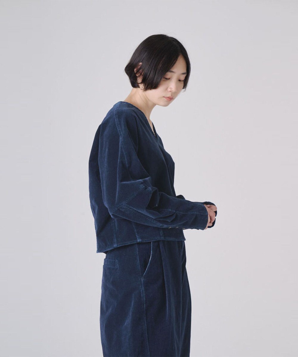 Ripo trenta anni INDIGO VELOUR プルオーバー 