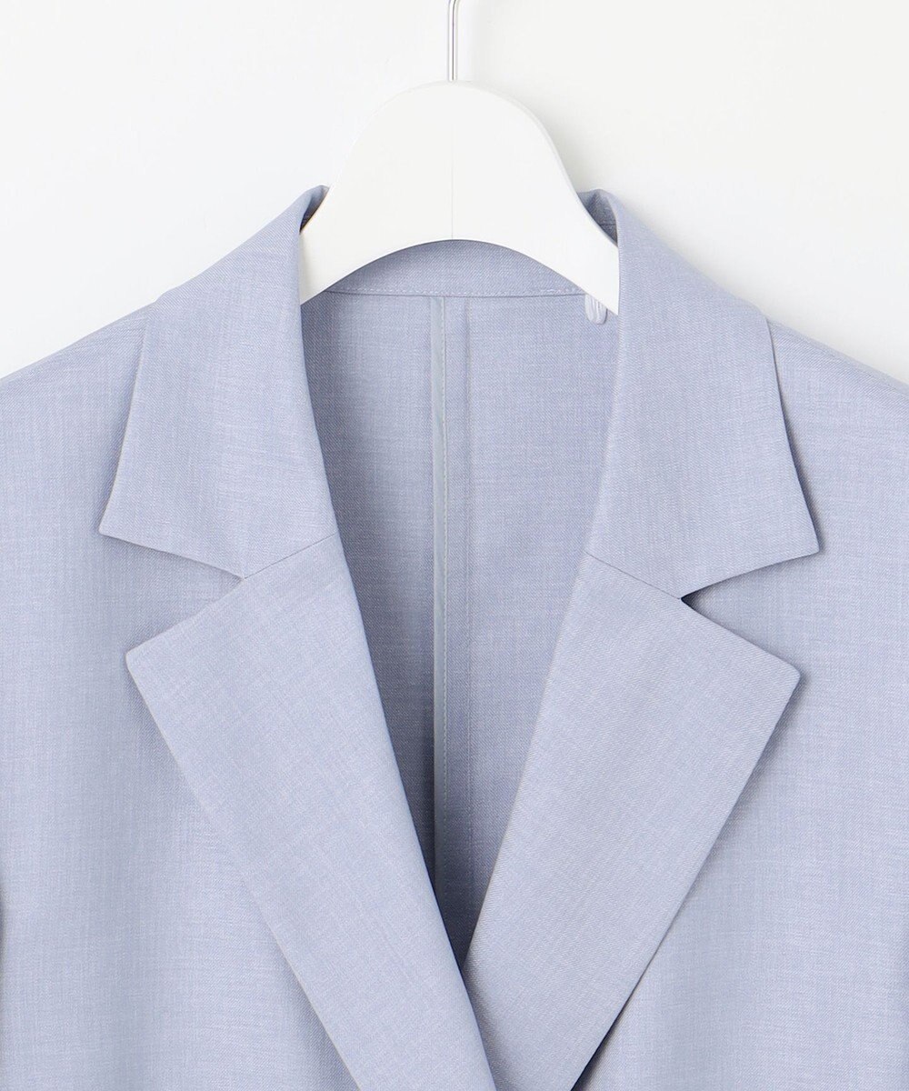 自由区 【洗える】ハーフスリーブ ジャケット 