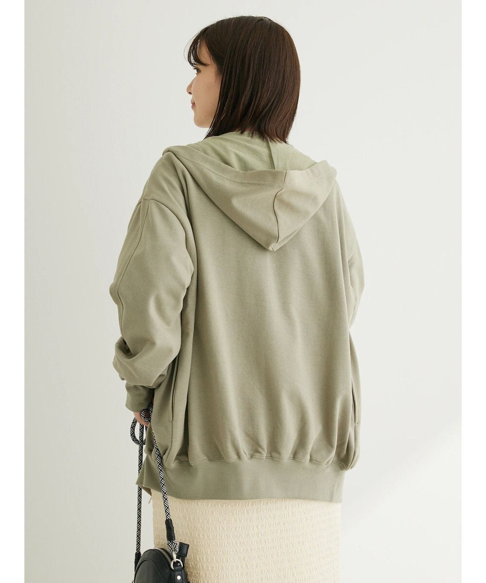 Green Parks コットンＵＳＡミニ裏毛ロングＺＩＰパーカー 