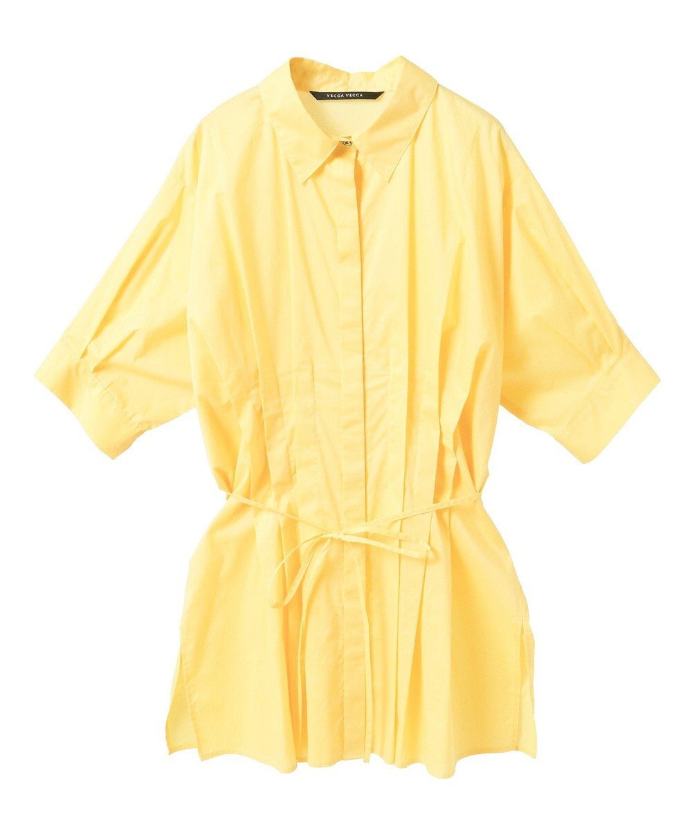 YECCA VECCA 【ORGABITS】タックロングシャツ 