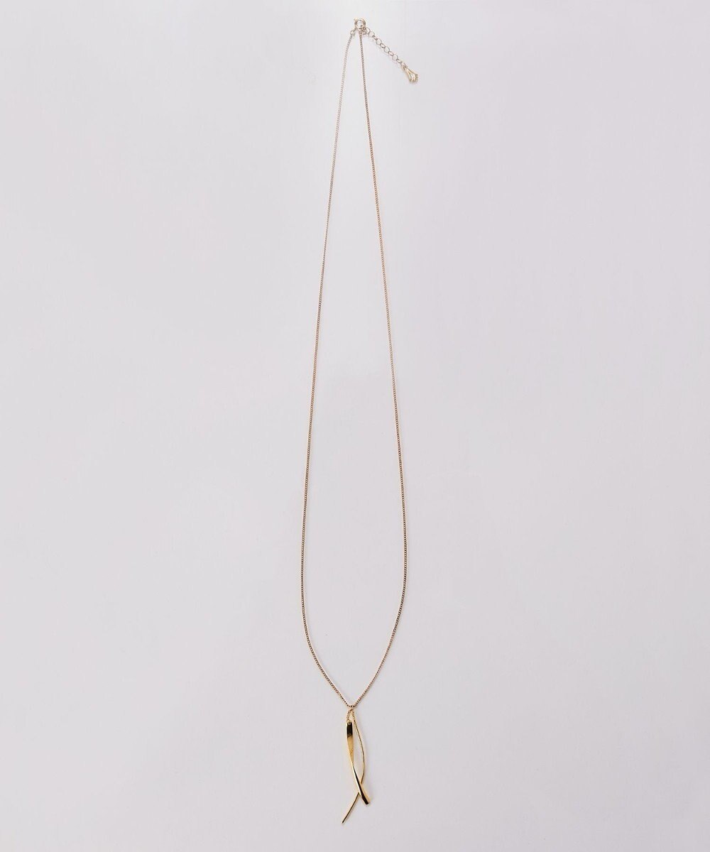 Phoebe 【金属アレルギー対応】ツインカーブYラインネックレス　ゴールド/全長:67～70cm/ニッケルフリー 