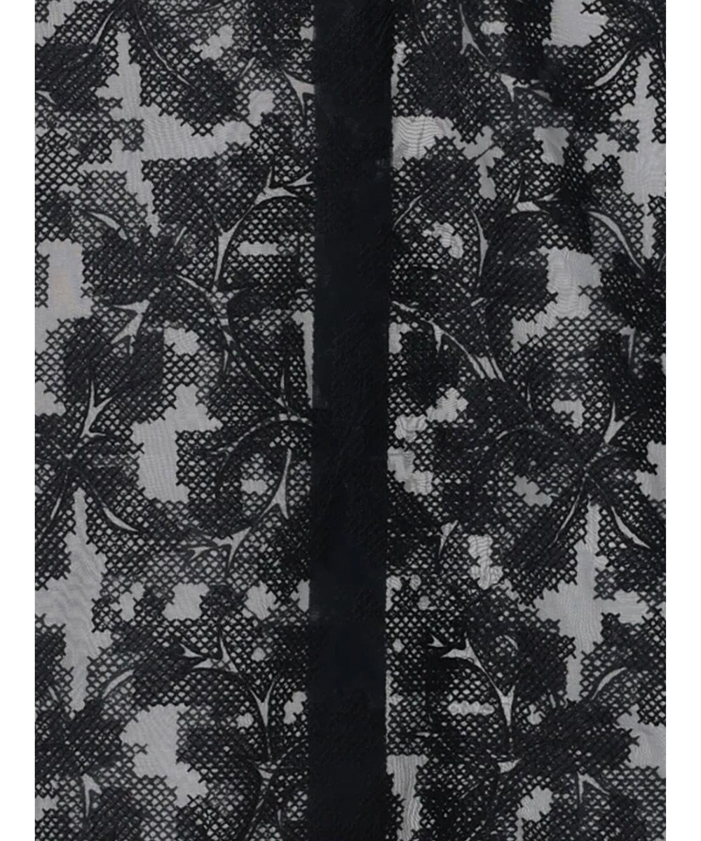 Te chichi オーガンジー刺繍ハーフスリーブシャツ 