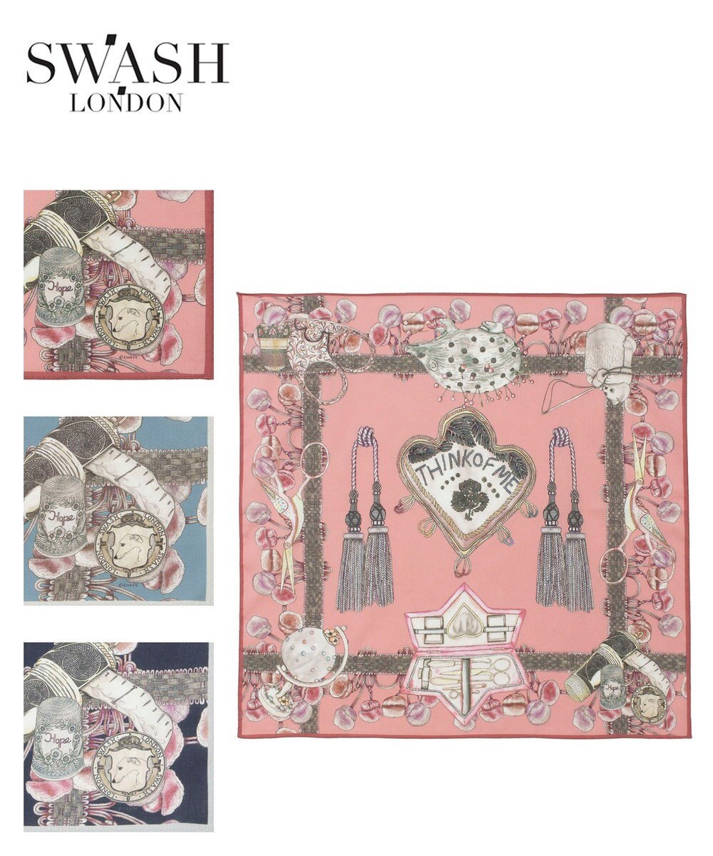 MOONBAT SWASH LONDON(スウォッシュロンドン） コットンハンカチーフ THINK OF ME 52×52 日本製 
