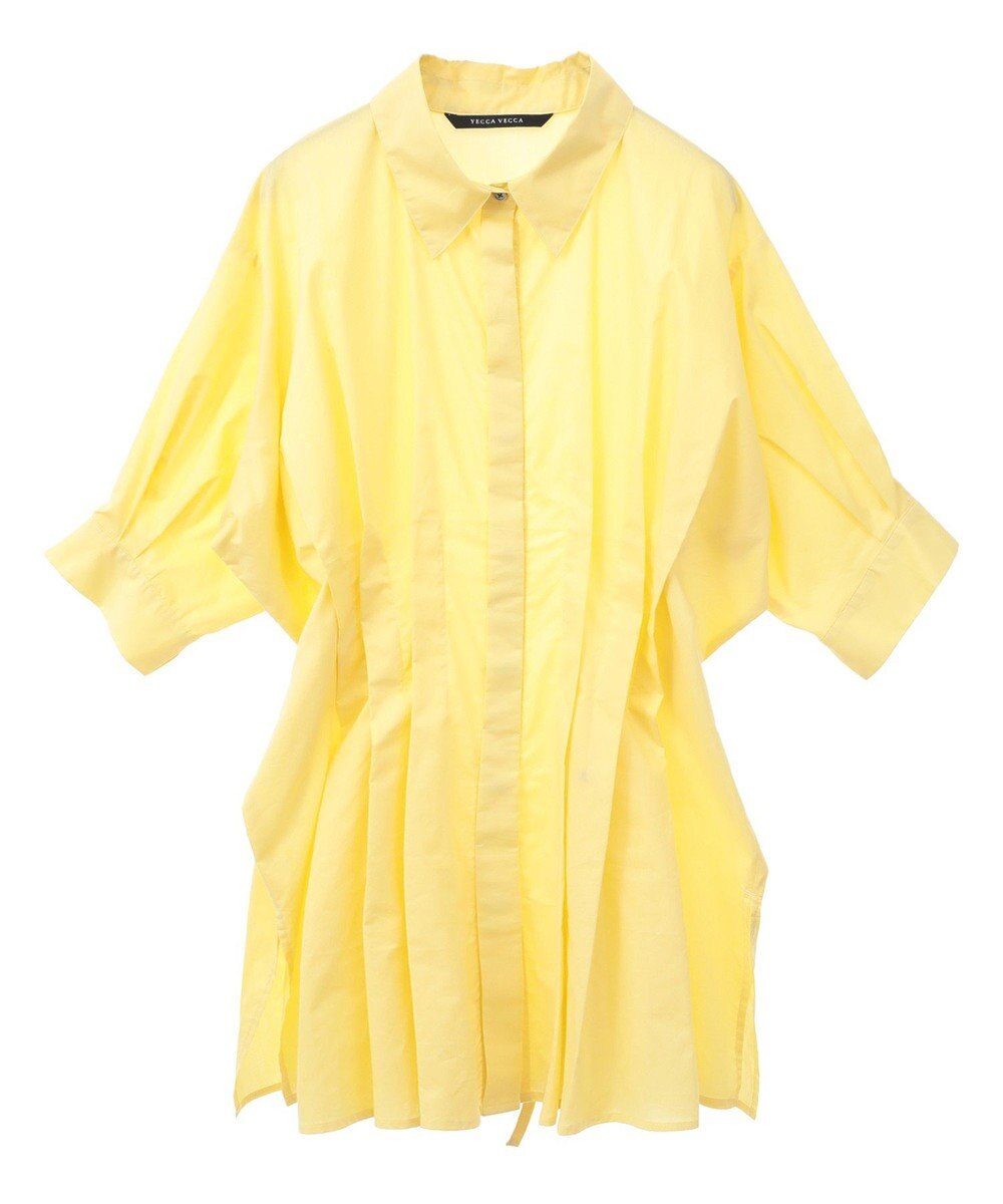 YECCA VECCA 【ORGABITS】タックロングシャツ 