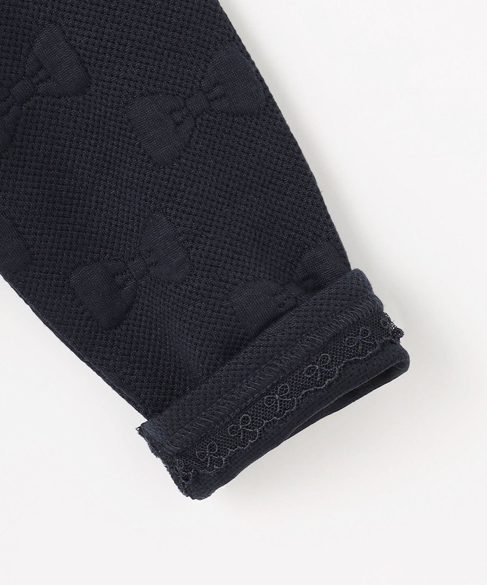 ANY KIDS リボン ジャガード カーディガン 