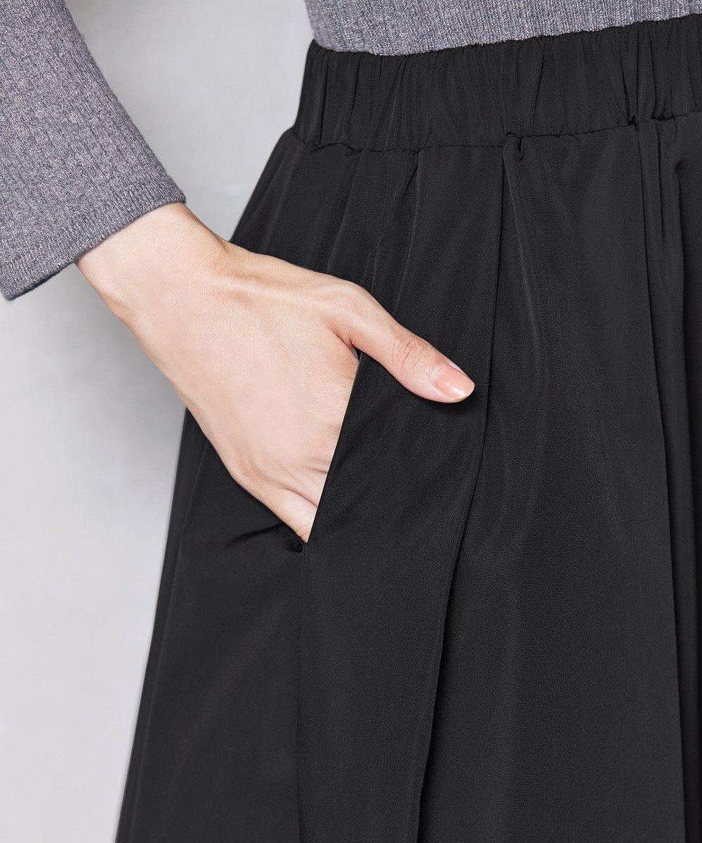 Tiaclasse L 【洗える】タフタスカートドッキングワンピース 