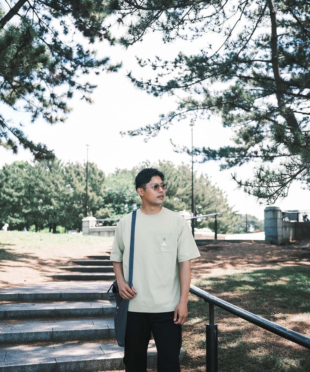 SHARE PARK MENS 【UVカット・吸水速乾・ストレッチ・軽量 】ポケットロゴTシャツ（L・XLサイズ） 