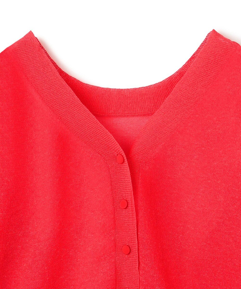 BEIGE， 【洗える・Oggi 7月号掲載】LUPINUS / 前後2WAYシアーニットカーディガン 