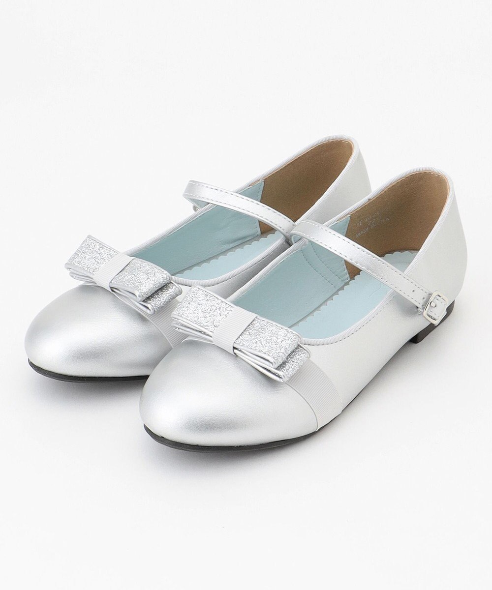 組曲 KIDS 【22-24㎝】かんたんストラップ バレエシューズ 