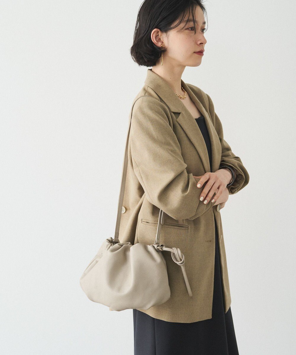 russet レザー巾着4WAYショルダーバッグ(CE-1454) 