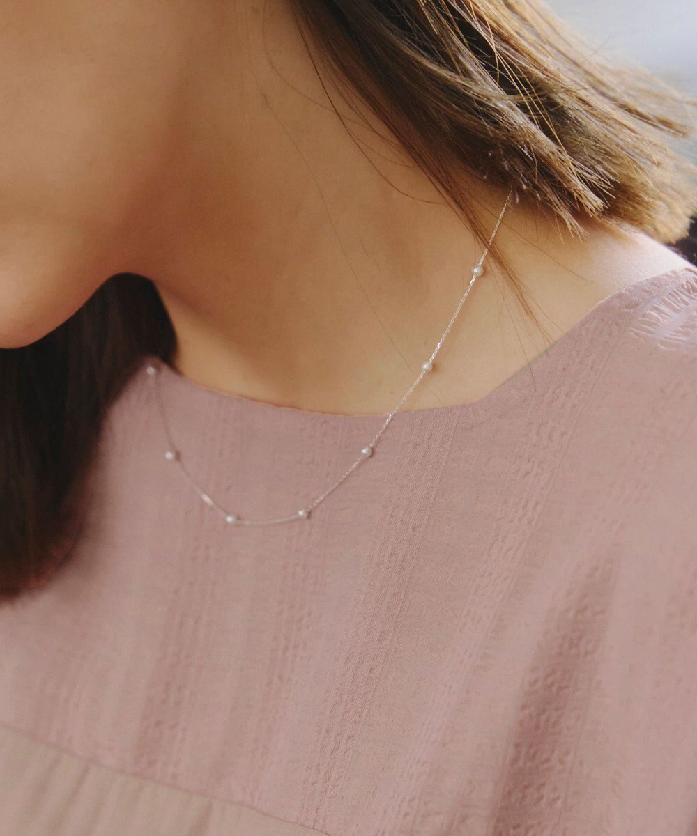 Tiaclasse シルバーパールネックレス 