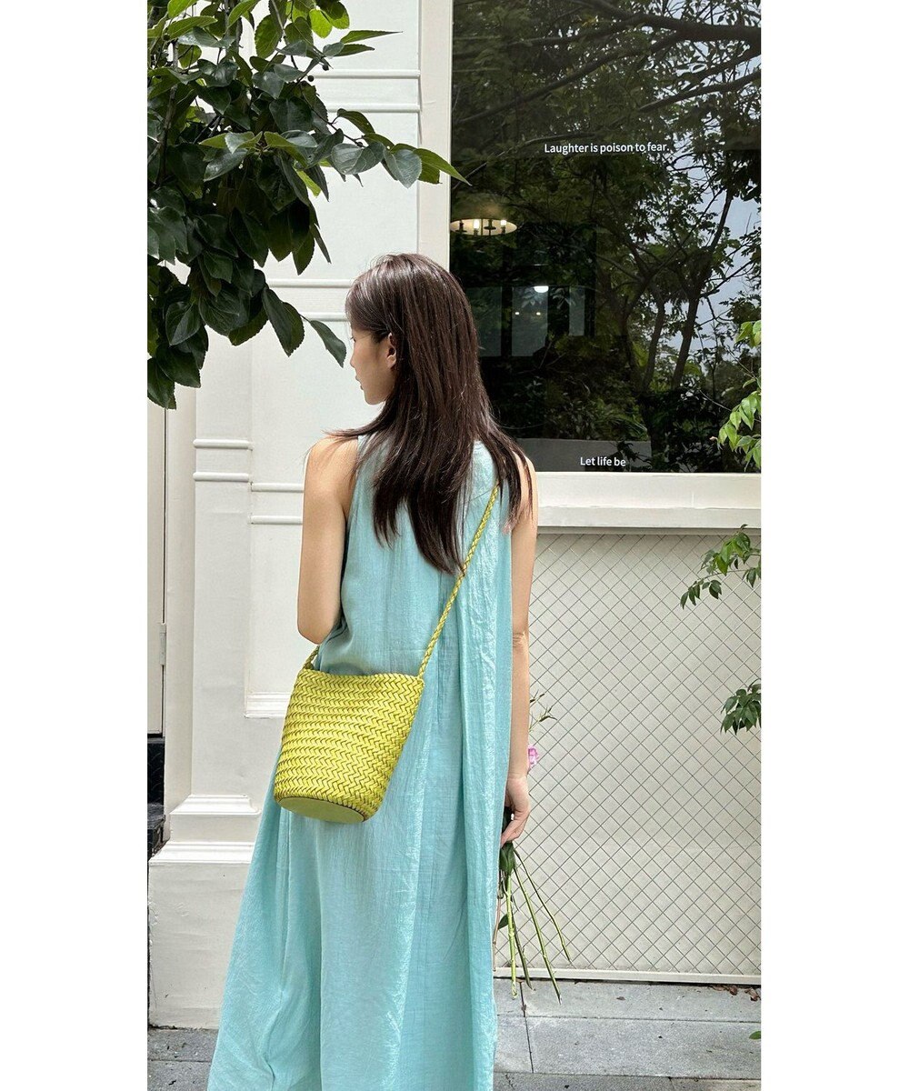 style code 大人の夏を軽やかにする 牛革 メッシュ バケットショルダー 
