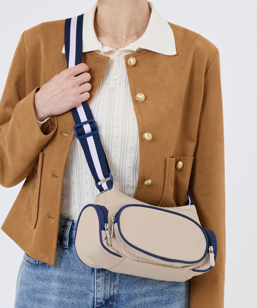 LeSportsac 3 POCKET SHOULDER/スペクテイターボーン/ネイビー 