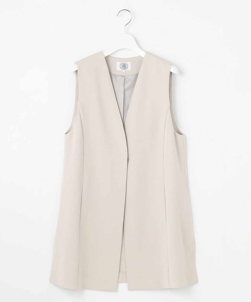 J.PRESS LADIES 【セットアップ対応・洗える】セラテリーダブルクロス ジレ 