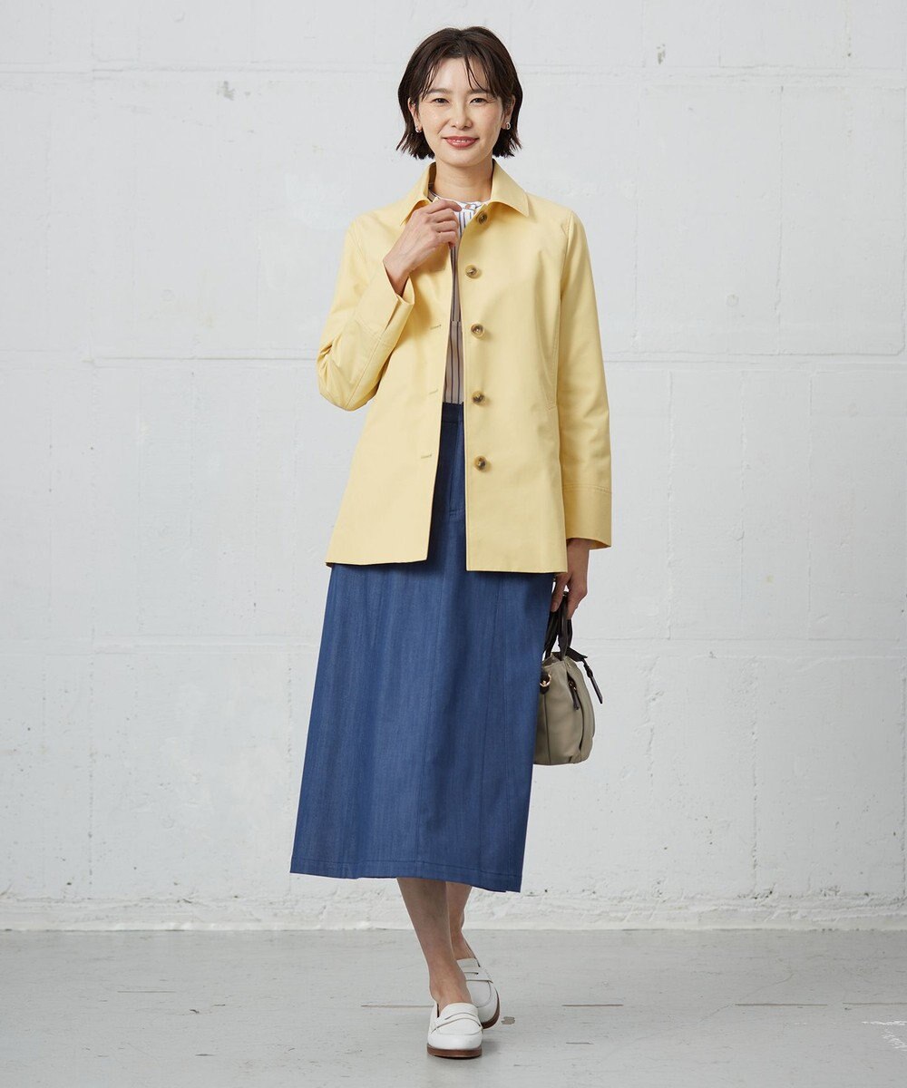 J.PRESS LADIES ストライプジャージー ピンタック カットソー 