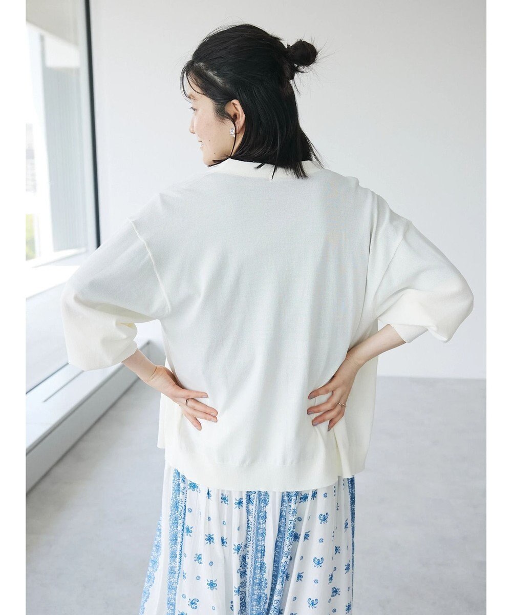 CRAFT STANDARD BOUTIQUE UVカット/接触冷感/マシンウォッシャブル/Vネックニットカーディガン 