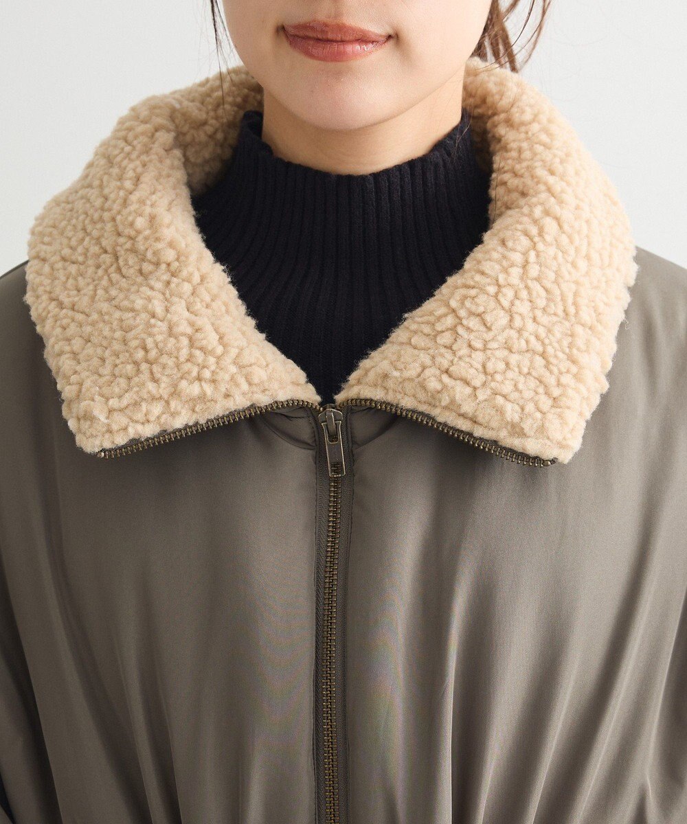 Green Parks ・ｓｗｉｎｇ　ｂｙ　中綿スタンドカラーミリタリーコー 