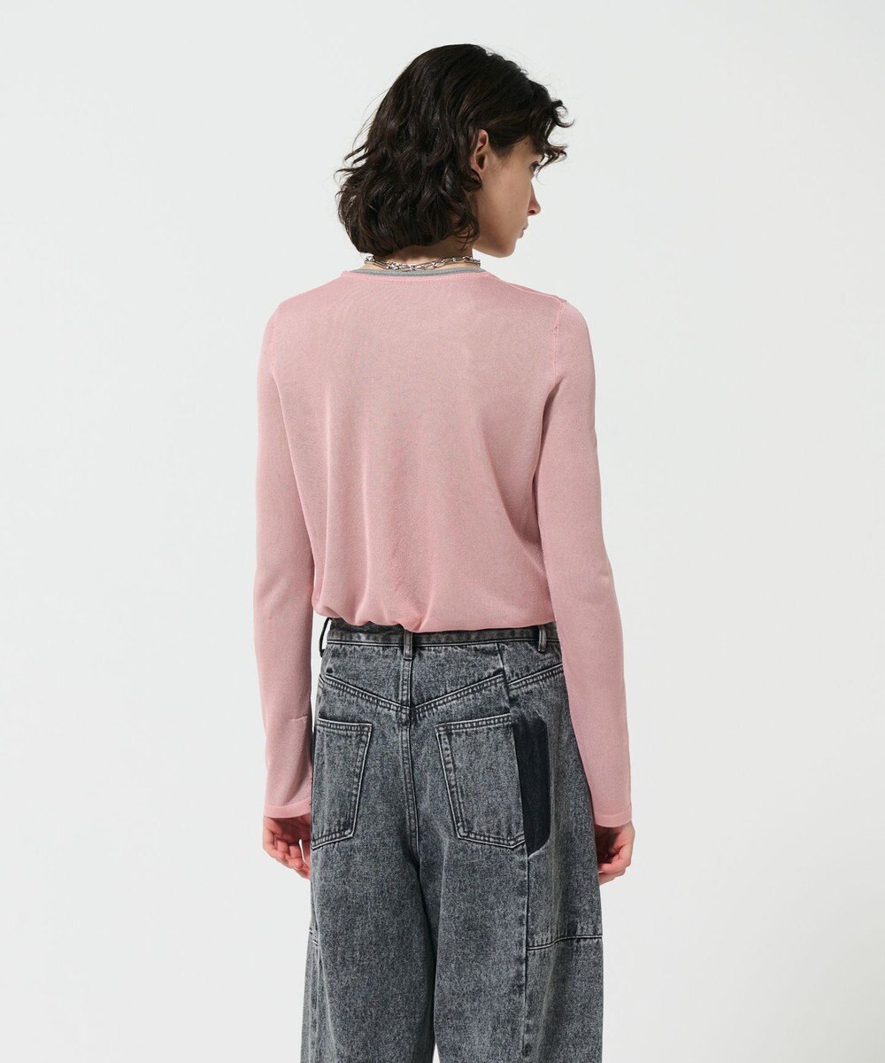 GRACE CONTINENTAL シアークルーニットトップ 