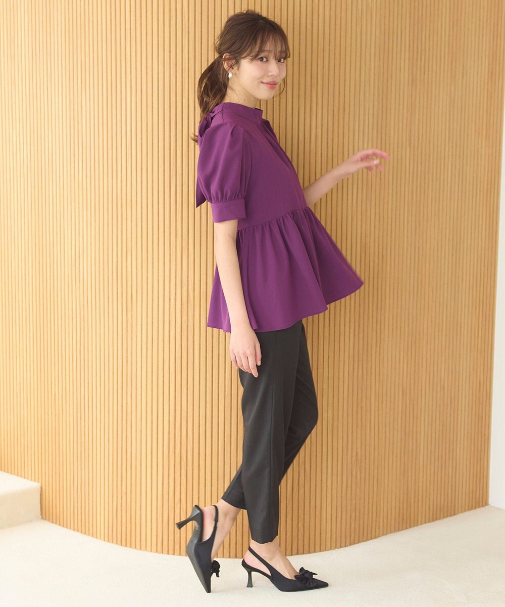 Feroux 【洗える】マリンテーパードパンツ 