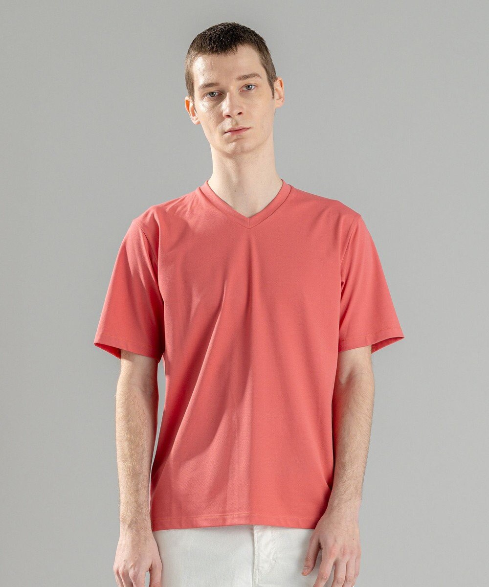 JOSEPH HOMME 【新素材】ハイゲージベアスムース　VネックＴシャツ 