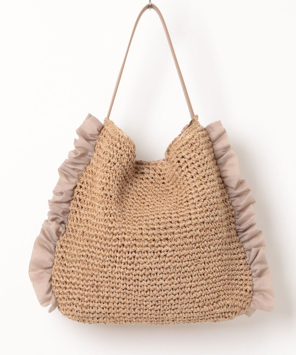 UNBILLION カシュカシュ cachecache / サイドフリルワンンハンドルトート カゴバッグ 