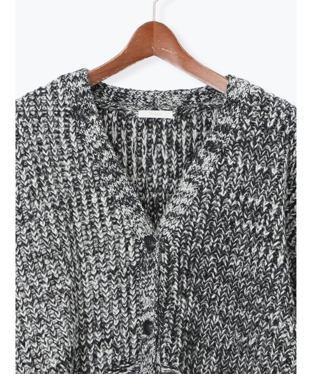 Te chichi ループ編みVネックミドルカーディガン 