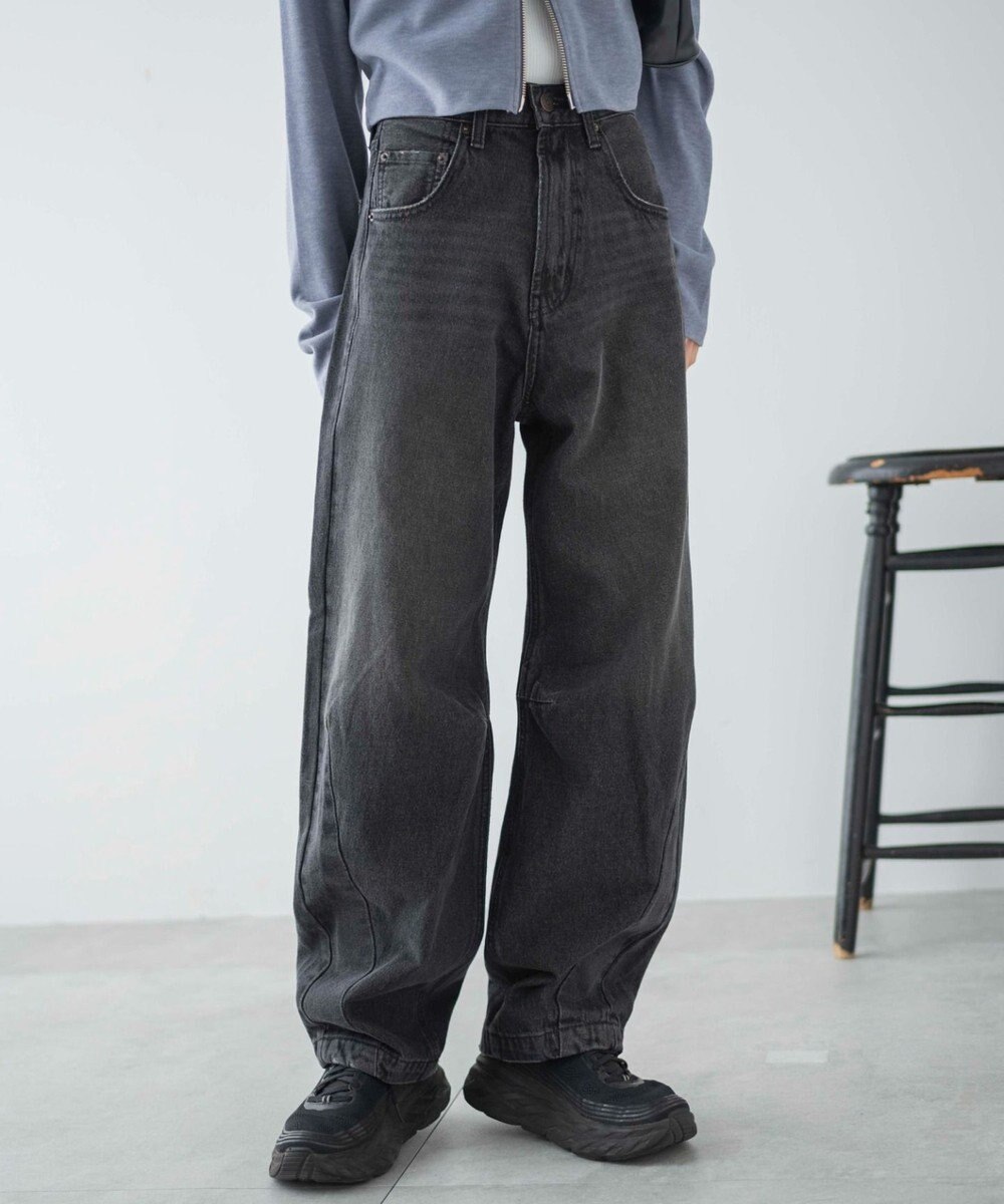 WEGO カーブデニムパンツ 