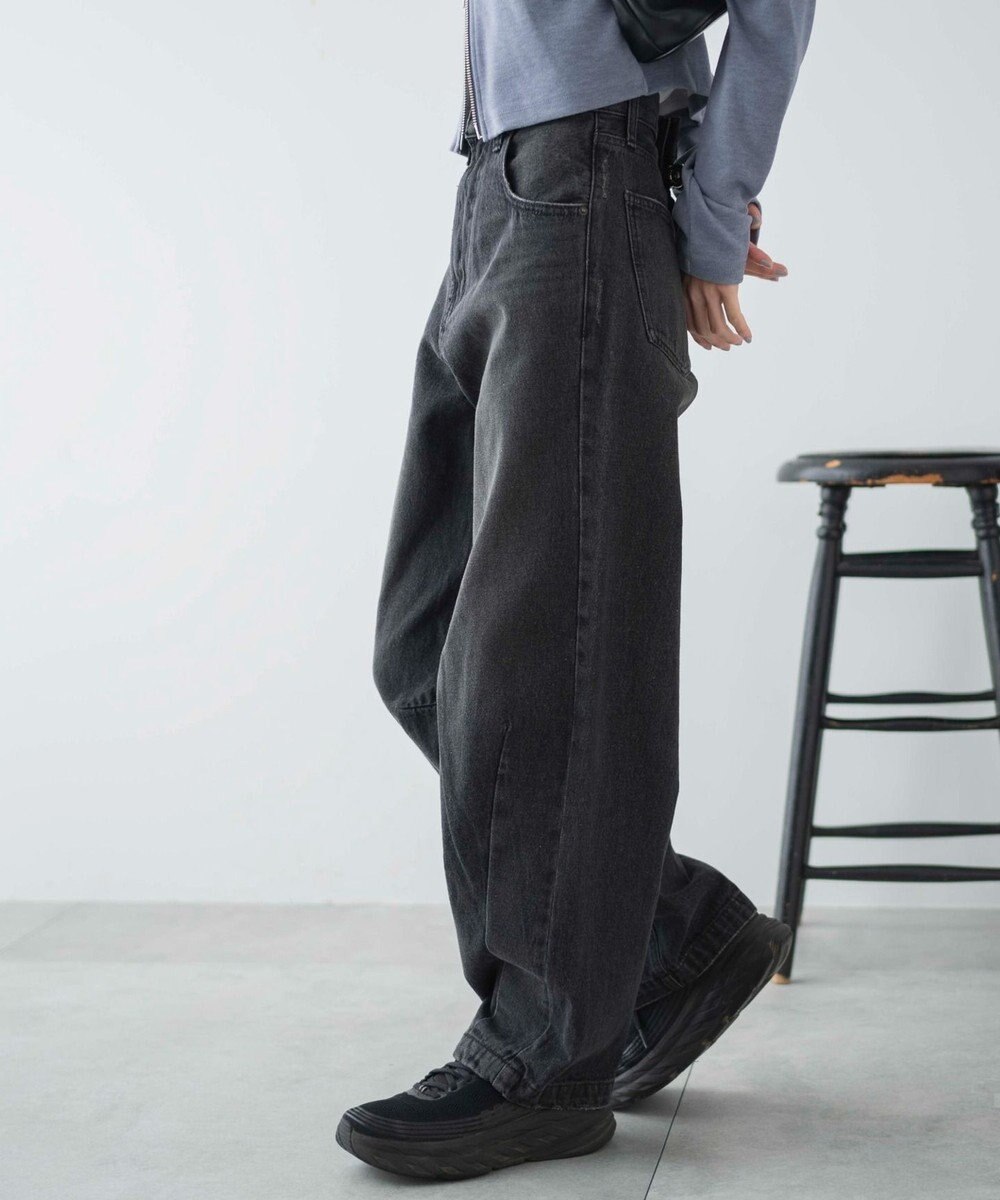 WEGO カーブデニムパンツ 