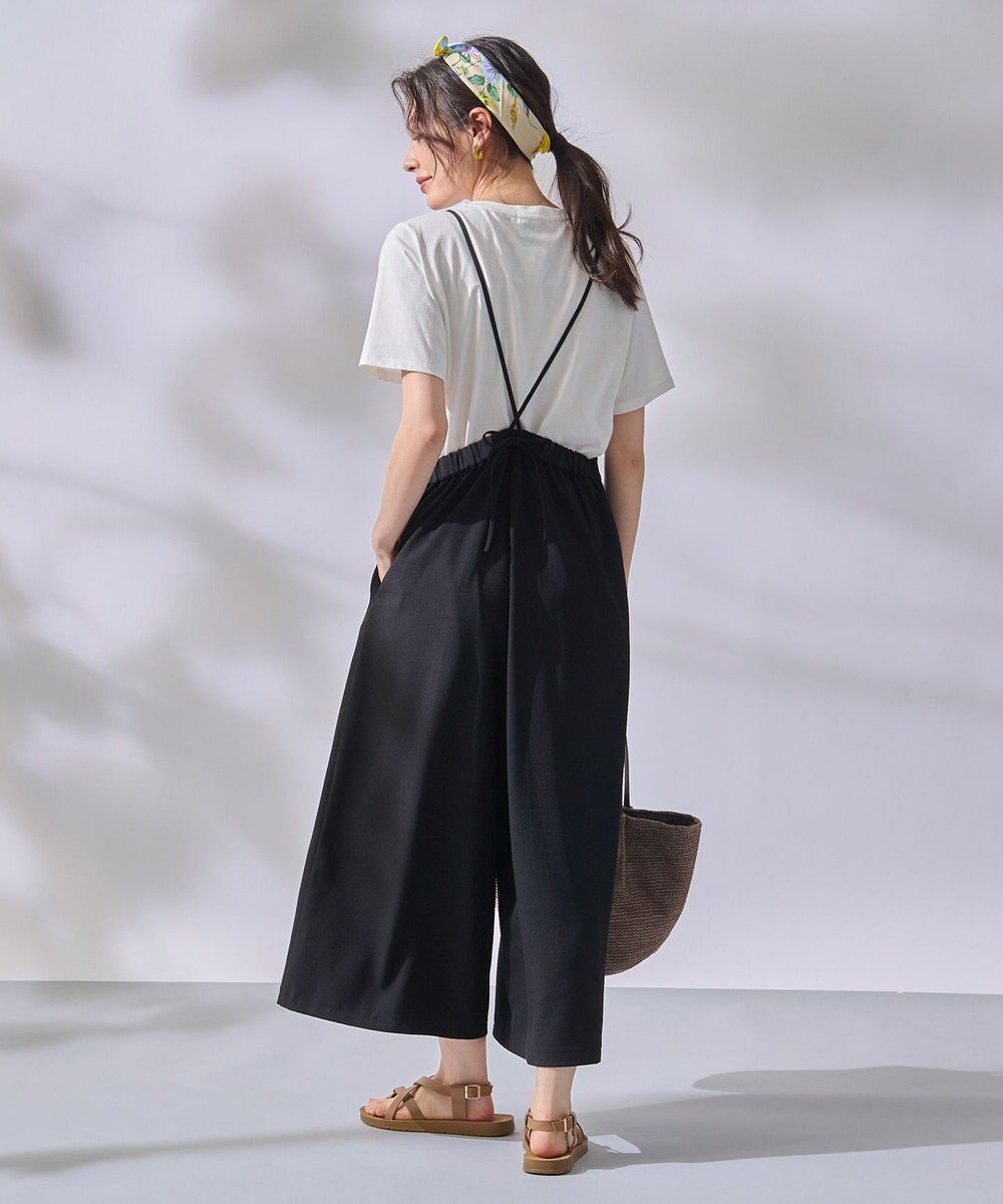 ANY L 【接触冷感/UVケア】イージーケア サロペットパンツ 