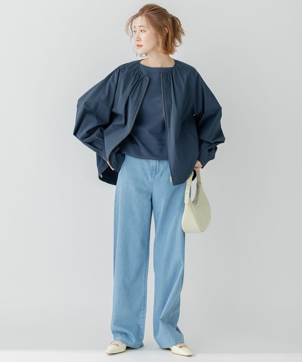 23区 【WEB限定/洗える】23区DENIM ライトダンガリー ワイドパンツ 