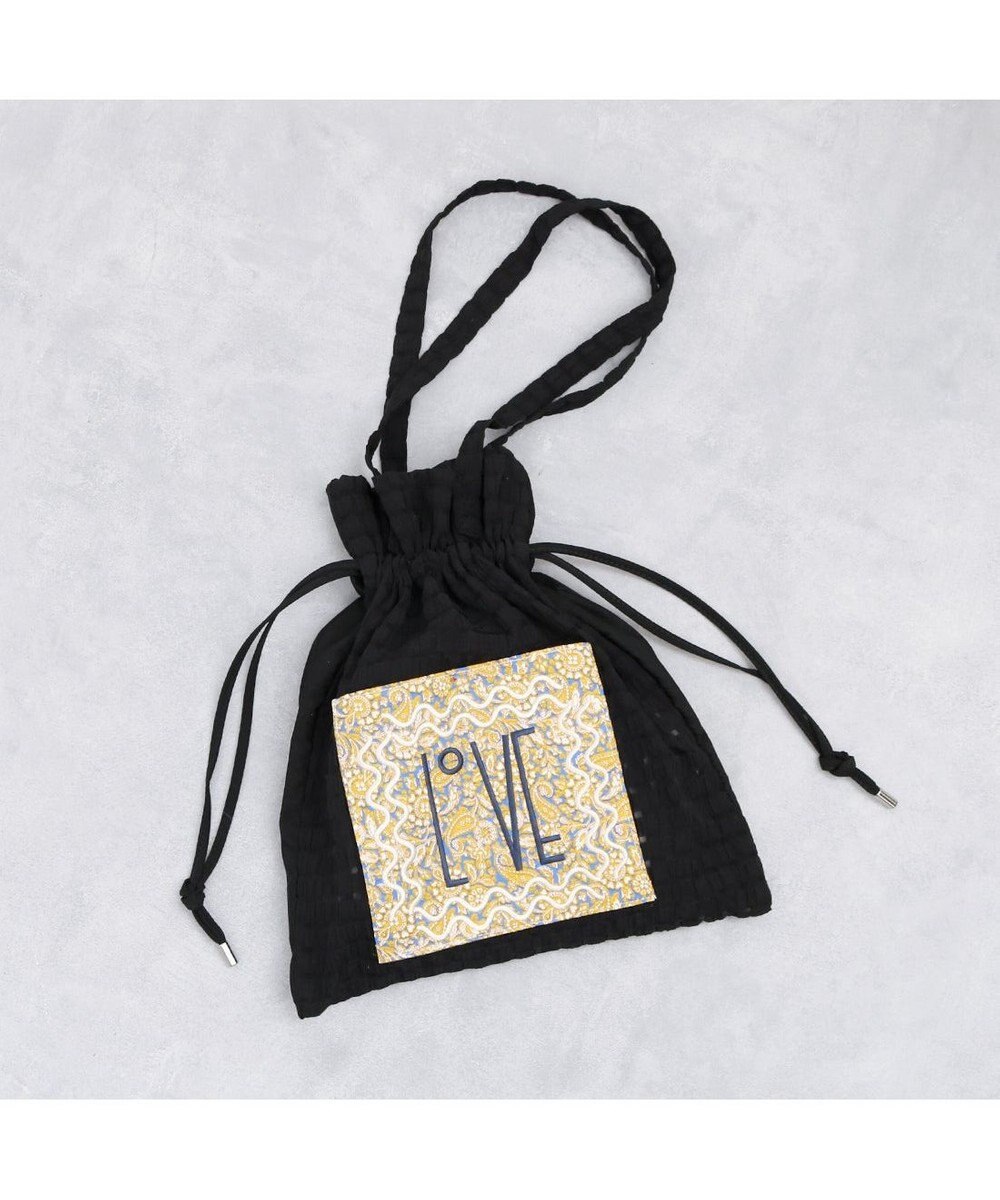 UNBILLION カシュカシュ cachecache / アソート生地LOVE巾着バッグ 