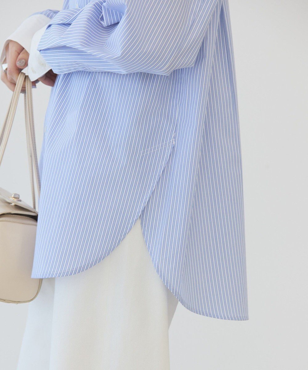 AMERICAN HOLIC イージーケアバンドカラーロングシャツ 