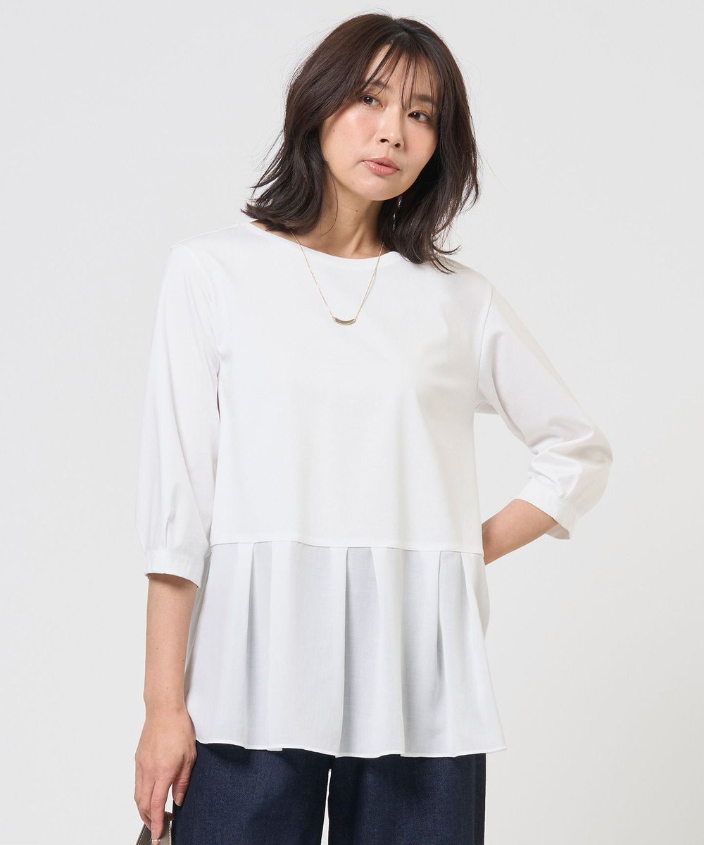 J.PRESS LADIES L レイヤードフレア カットソー 