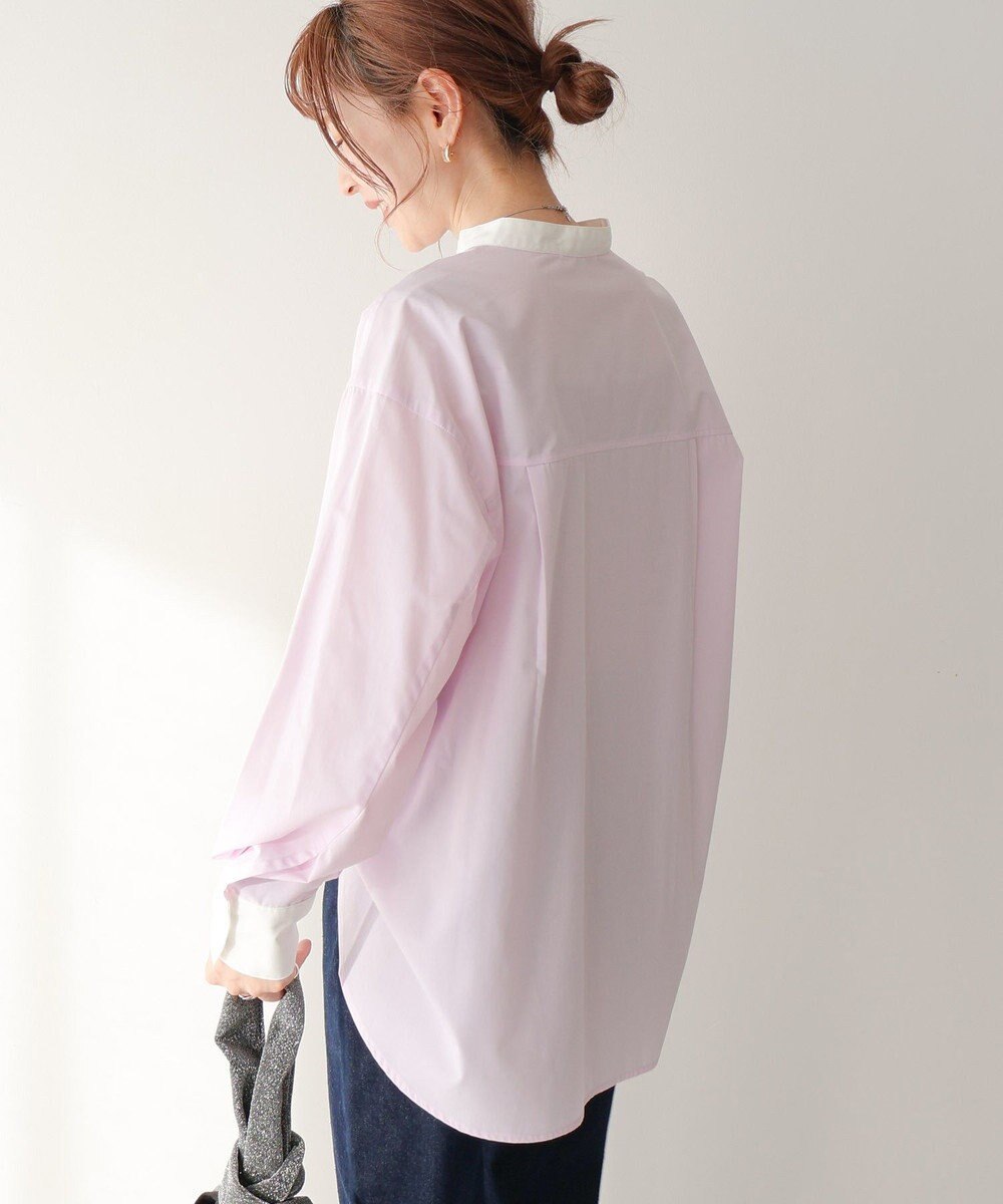 AMERICAN HOLIC イージーケアバンドカラーロングシャツ 