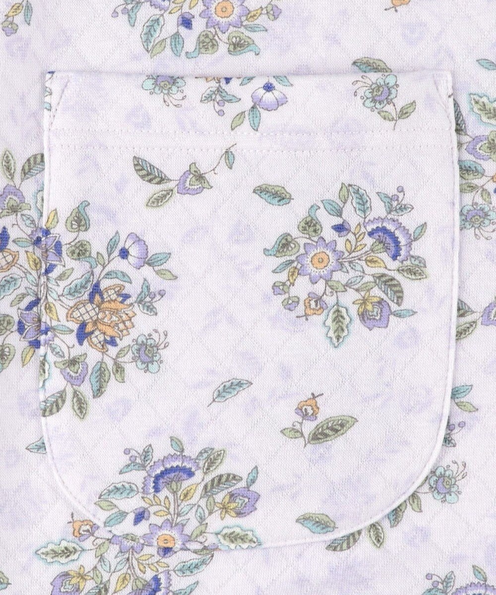 WACOAL ワコール_リラックス＆スリープ パジャマ 長袖 長ズボン 綿100％(表側・肌側) キルトニット素材 ハドンホール 上下セット 前開き ミントン NDW416 /ワコール 