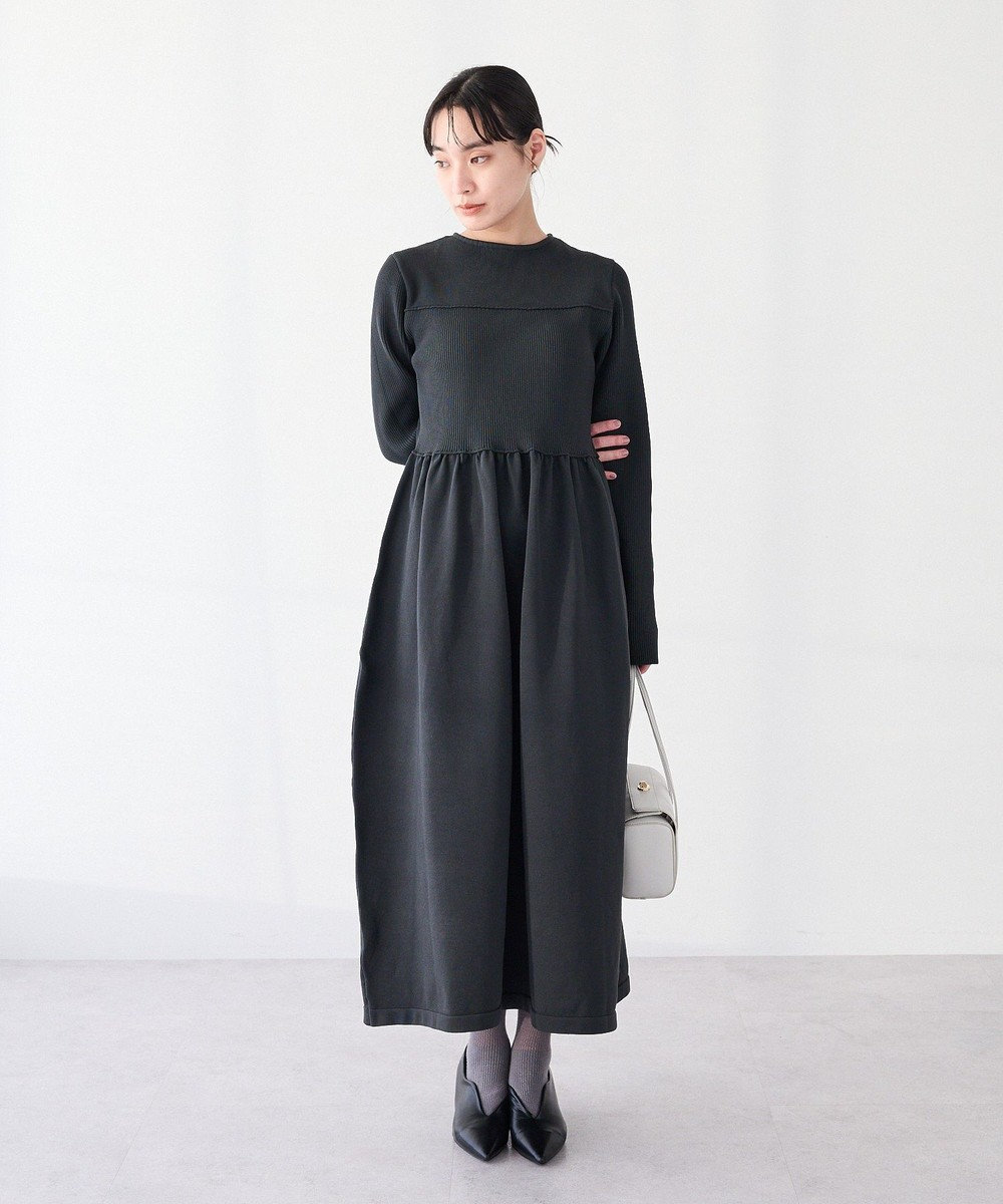 CRAFT STANDARD BOUTIQUE ＜セレモニー／ハレの日＞スポンディッシュニットワンピース 