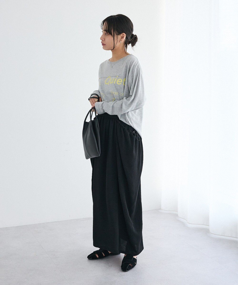 CRAFT STANDARD BOUTIQUE ドレープポケットデザインスカート 