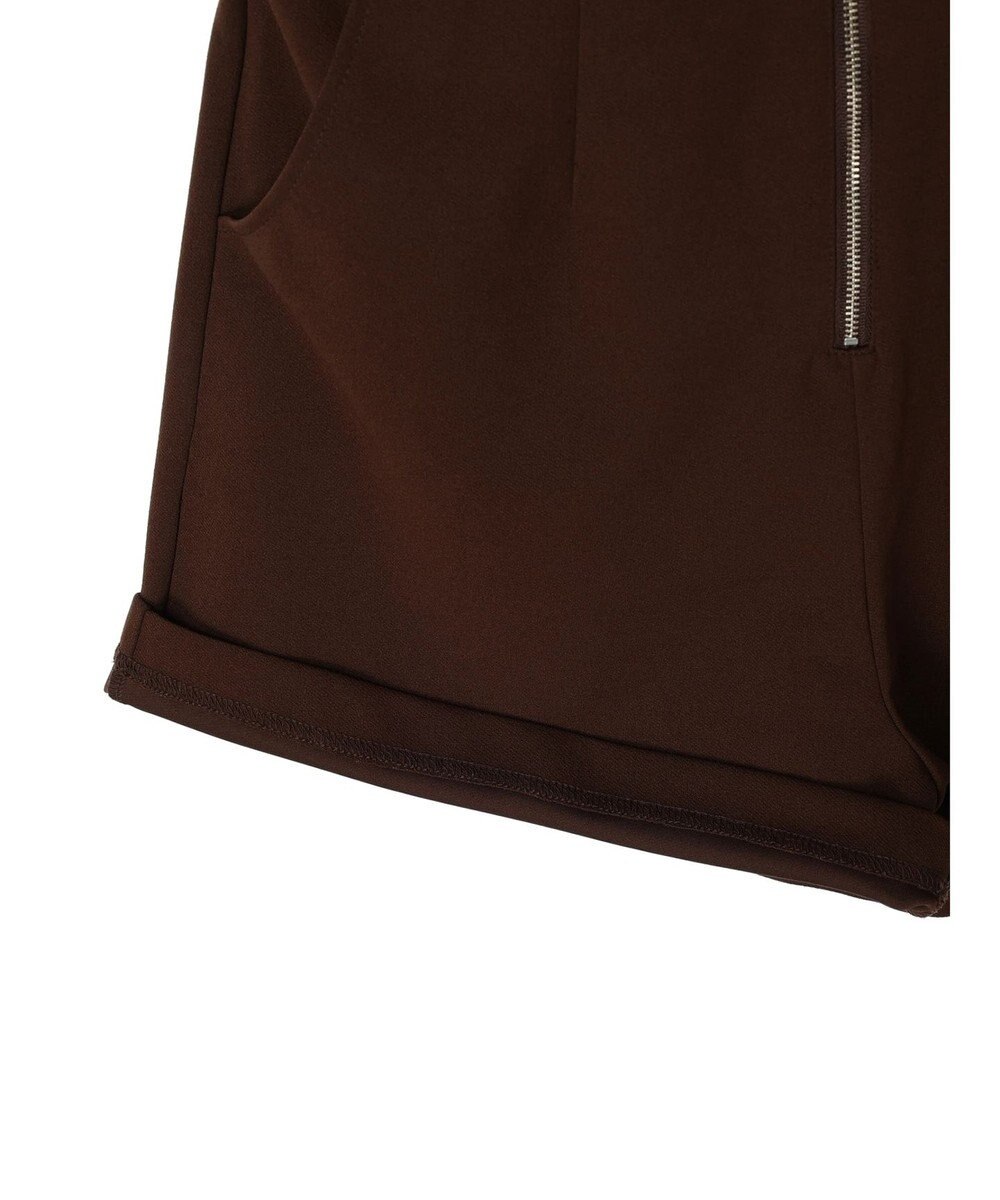 earth music&ecology フロントジップショートパンツ 