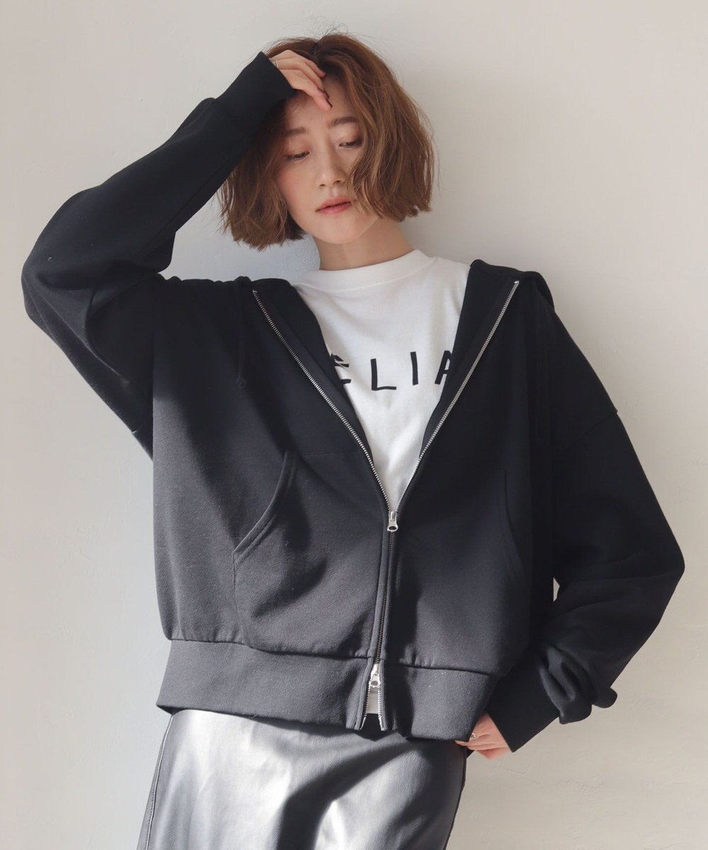 WEGO 【ユニセックス着用ITEM/MLサイズ展開】コンパクトフィットダブルZIPパーカー 