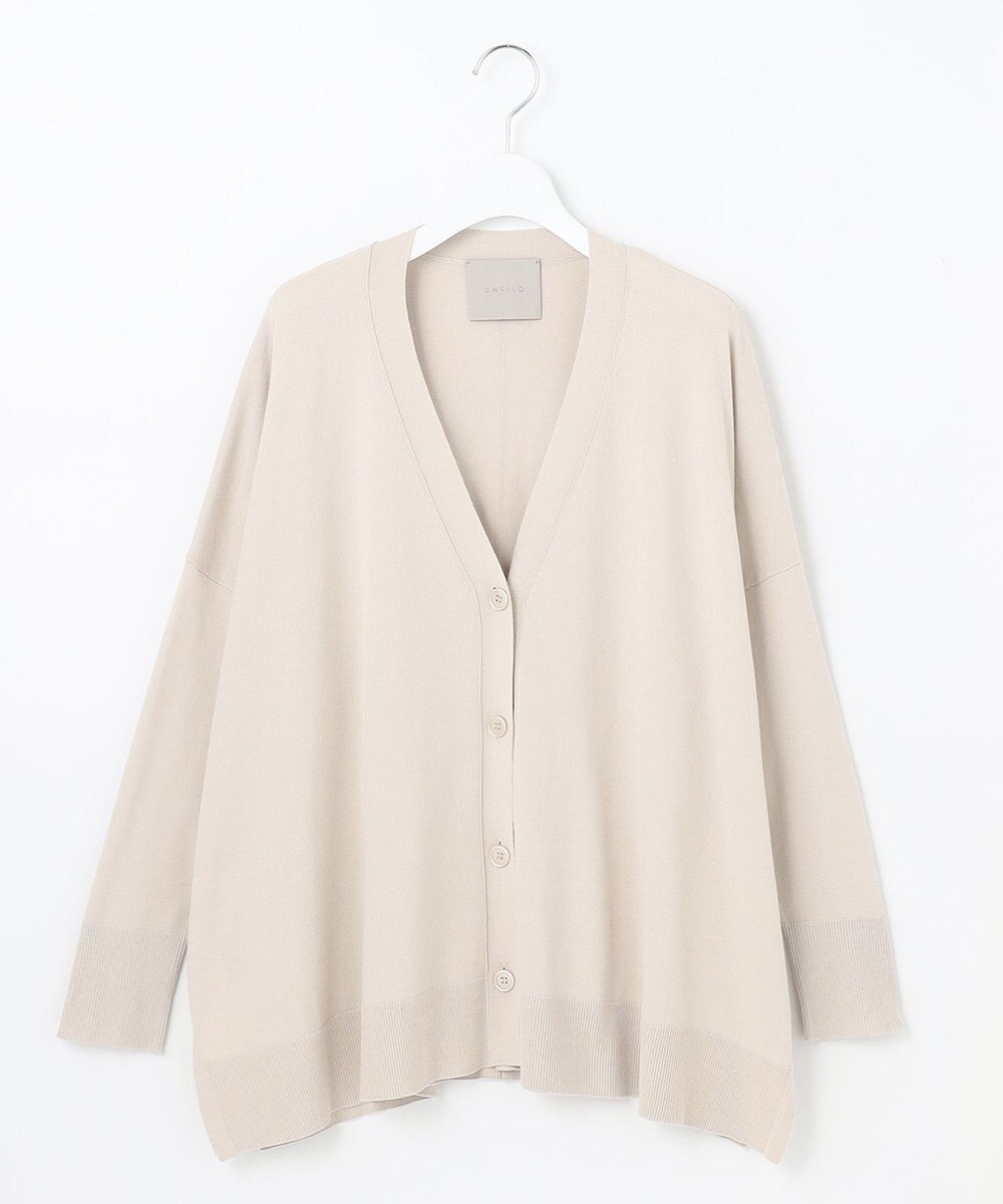 UNFILO スタイルアップニット カーディガン 
